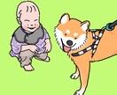 写真をもとにお子さまの似顔絵イラストを描きます シンプルでポップな、飾りたくなるイラスト イメージ2