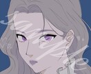 SNSアイコン、似顔絵、夢絵を描きます かっこよく且シンプルな正方形イラストを提供します！ イメージ1