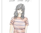 オシャレで素敵な女性のイラストお描きします お誕生日プレゼントや似顔絵、アイコンにも！◎ イメージ4