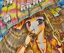 あなたのオリジナルヒロイン手描きします 全てアナログ手描き、色鉛筆仕上げでお届けします。 イメージ1