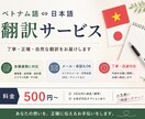 ベトナム語から日本語へ自然に翻訳します 履歴書、成績証明書、メールなどを丁寧に翻訳します イメージ1
