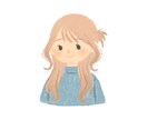 バストアップアイコンイラスト制作します ゆるくて柔らかい印象のタッチで描きます！ イメージ4