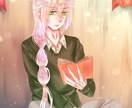 キラキラのお絵描きで注目させます 高彩度中明度の絵で歌ってみたや同人誌の表紙で注目度UP イメージ6