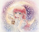 アナログの透明水彩を使ったSNSアイコンを描きます 淡く儚い雰囲気から濃く深い世界観まで水彩で表現します。 イメージ6