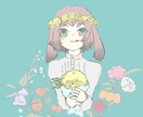 かわいいキャラクターや植物描きます アイコンや動画、装飾などに使うイラストを、描きます イメージ3
