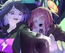 配信サムネやアイコン・記念日イラストなどに使えます 立ち絵以外のイラストはこちらで承ります。 イメージ5