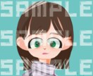 商用◎配信・グッズに！主線なしキャラ制作します 印象的な目とモダンな色彩。SNSアイコンやグッズ、企業用に イメージ2