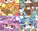 かわいい絵柄で一枚絵描きます 使用用途自由！商用利用も可能です！ イメージ2