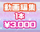 1本3,000で動画編集いたします 動画編集が面倒くさい！時間がない方！動画編集お任せください イメージ1