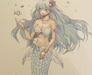 色紙にキャラクターを描きます オリジナルのキャラクターを作成して色紙に描きます！背景も可 イメージ1