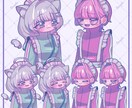 かわいいデフォルメイラストを制作します ステッカー等のグッズにおすすめ◎ イメージ3
