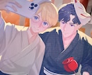 カップリングor友達「2人」イラスト描きます 男性×女性、BL、GLも対応♪関係性を大切に描きます！ イメージ2