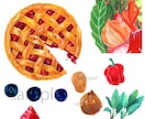 お店やキャラに使える食べ物・植物イラスト描きます キレイで美味しそうなイラストを制作します！ イメージ8