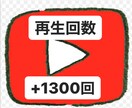 YouTube 動画の再生回数1300回拡散します たったの1000円！再生回数を1300回拡散させます！ イメージ1