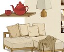 インテリアイラスト作成いたします インテリア、家具のイラストを受注しております。 イメージ1