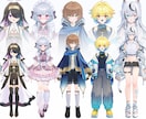 VTuberモデルの全行程を制作します キャラデザからLive2Dモデリングまで対応します！ イメージ4