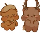 最短2日！可愛い動物のゆるキャラ描きます 暖かで癒されるイラストを提供します♩ イメージ2
