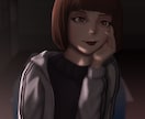 似顔絵を描いています セミリアル絵、カップルにイラスト イメージ1