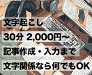文字起こしから原稿整理まで承ります 広告／Web業界歴編集歴30年の編集・ライターが請け負います イメージ1