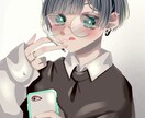モノクロチックの少年少女描きます モノクロチックな雰囲気暗めのイラストです！ イメージ2