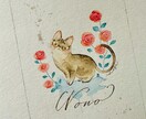 デフォルメされたかわいい猫ちゃんのイラスト描きます プレンゼント、記念、思い出の保管に喜ばれています イメージ2
