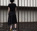 ｺﾝﾊﾞｰｽ×筆字 ｶｽﾀﾑｽﾆｰｶｰ製作します 書道アーティストが書くクールな漢字を金文字でペイントします。 イメージ7