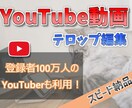 忙しいYoutuber必見！　字幕のみ編集します YouTuberの方、毎日の字幕編集を代行します！ イメージ2