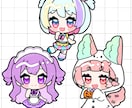 残り5名限定セール中！もちもちミニキャラ制作ます グッズやアイコンなどにもちもち可愛いミニキャラいかがですか？ イメージ4