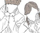 大切な人や描いて欲しい方を描きます [イラスト］・シンプルな線画・ポップな色付き顔有りのイラスト イメージ6