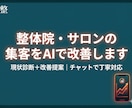 整体院・サロンのAI集客を改善します 現状診断＋改善提案をチャットで丁寧にお届けします イメージ1