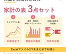 ライフプラン表+育休・財布の表の3点をお渡しします 40年先・育休中の毎月・今月の分担を3つの表で イメージ1
