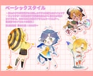 可愛い×個性派なミニキャライラスト描きます ​配信用の立ち絵、グッズ用など、幅広い用途に対応可能です！ イメージ3