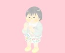 パステルカラーの優しい似顔絵アイコンをお描きします 主線なしイラストでふんわりやわらかい似顔絵で仕上げます☆ イメージ2