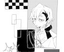 オシャレな漫画調のモノクロイラストを描きます 男女、人外、etc……ジャンル問わず承ります！ イメージ3