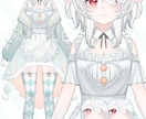 先着20％引き！Vtuber全工程制作いたします リテイク無制限！キービジュ、三面図、ロゴ制作まで承ります！ イメージ6