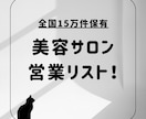 美容サロンの営業リストを販売します 全国15万件保有 / ホットペッパービューティー取得 イメージ1
