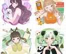 心ときめく♡可愛い 等身イラストお描きします 幅広い用途に！歌ってみた/一枚絵/グッズ/立ち絵など イメージ6