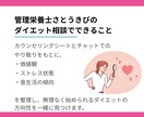 管理栄養士が今のダイエット方針を診断します 食事記録なしで今のストレスと痩せ方の方向性が分かる！ イメージ4