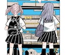 漫画風オリジナルイラスト描きます POPでレトロで手書き風イラスト イメージ3