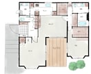 ふんわり優しい雰囲気の、手書き風間取り図作ります 女性好みのふんわりした雰囲気で集客アップしませんか イメージ1