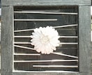 送料込：造花や段ボールのコラージュパネル作ります インパクトのある一点もののアートパネルはいかがですか？ イメージ6
