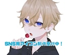 可愛い、かっこいいSNSアイコン描きます パッと目を惹くアイコンをご提供！ イメージ1