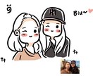 ガチャ風SNSアイコン、似顔絵、イラストを描きます 写真を元にガチャ風のかわいい絵に致します。短時間で納品可能。 イメージ3