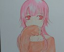 可愛らしい女の子たちを描きます 手書きイラスト、アナログ専門、可愛い女の子を描く。 イメージ3