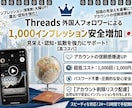 Threadsインプレッション＋1000増やします Threadsのインプレッション数を伸ばします！ イメージ1