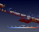 換気状態のシミュレーションを実施します 空気の流れや濃度の変化を可視化します。 イメージ1