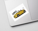 ポップな車のイラスト描きます ステッカーなどのグッズ制作・納車祝いのプレゼントなどに！ イメージ6