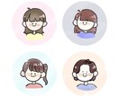かわいいSNSアイコン描きます 安く早く！名刺などにもおすすめです( ¨̮ ) イメージ5