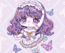 ロココアンティークな絵柄のミニキャラ絵作成します 特徴的なおめめデザインで2〜3頭身のちびキャラを描きます イメージ8