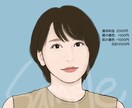 女性に人気！シンプルで好印象な似顔絵描きます 写真をアイコンにするのはちょっと、、という方にオススメ！ イメージ1